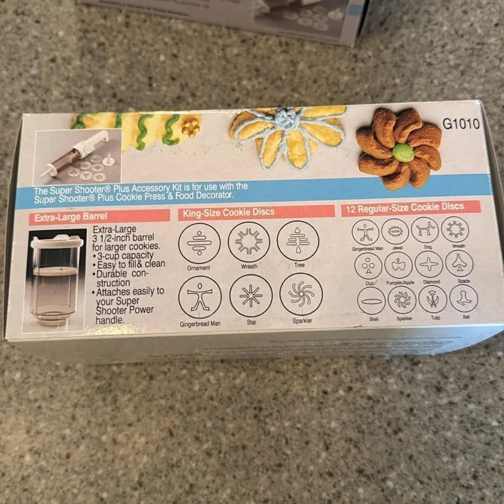 PROCTOR SILEX Vintage Super Shooter Plus Cookie Press & Accessory Kit